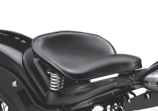 Standard Leather Solo Spring Saddle - LCS5200425 - LCS Motorparts