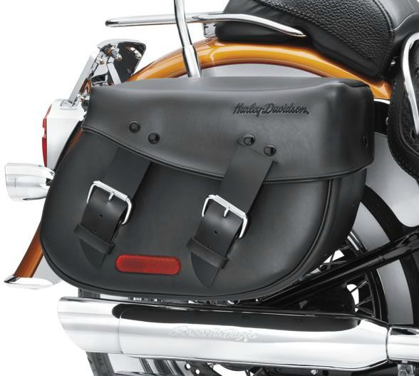 Synthetic Leather Saddlebags for Softail Models LCS9153700C - LCS ...